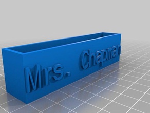 la signora chapman titolare office personalizzato 3d print model - Mito3D