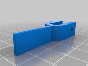 off-center extra long prusa opto-commutateur z-drapeau 3d de l'imprimante pièces 3d print model - Mito3D