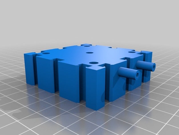 giratorio neumático de la válvula conmutación diy 3D print model - Mito3D