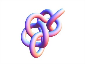 8 3 2 asal link matematik düğüm fiziksel sıkı bir 3d print model - Mito3D