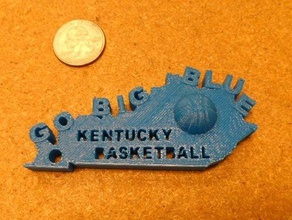 kentucky basquete key fob outros 3d print model - Mito3D