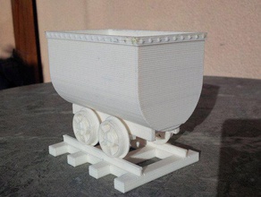 berline des mines diğer sepeti minecart demiryolu kan tren trolley vagon wagonnet 3d print model - Mito3D