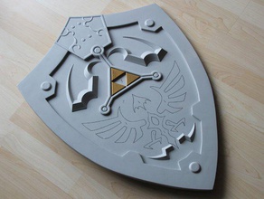 twilight princess zelda hylian shield props 3d print model - Mito3D