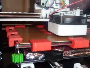 heizbettklammer heatbedclamp agora personalizáveis 3d a impressora os acessórios personalizador de sistemas vidro mendel90 3d print model - Mito3D