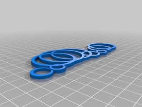 my customized playful rings necklace 1 jewelry 3d print model - Mito3D