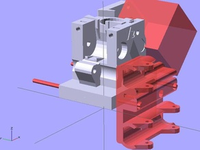 universel coller extrudeuse corps i3 3d de l'imprimante extrudeuses 3d print model - Mito3D