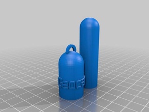 wearable container slip-on cap containers customized 3d print model - Mito3D