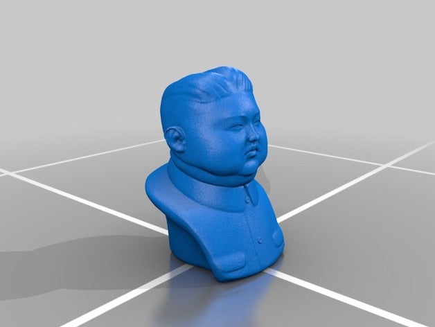 kim jong un estatua las esculturas el busto líder supremo 3D print model - Mito3D