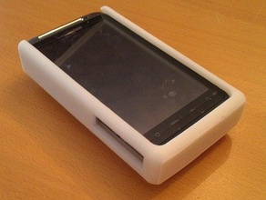 della tazza di aspirazione del telefono htc thunderbolt mobile 3d openscad parametrico utile 3d print model - Mito3D