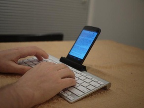 ipad nexus 4 apple keyboard holder tablet 3d print model - Mito3D