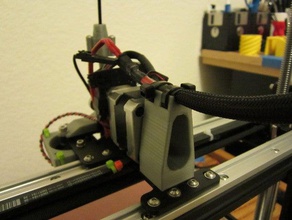 mm2 Kabel-extruder montieren 3d Drucker Teile mendelmax 2 mendel max Zugentlastung 3d print model - Mito3D