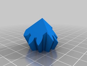 mon personnalisés trois cube de vitesse interactifs l'art 3d print model - Mito3D