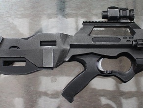 deunan knutes eswat rifle appleseed ex machina props 3d print model - Mito3D