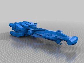 corvette games model ship star wars 3d print model - Mito3D