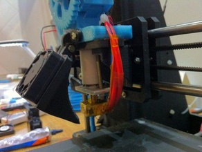 40mm extrusora ventoinha de arrefecimento graber i3 3d a impressora os acessórios duto dutos gregs 3d print model - Mito3D