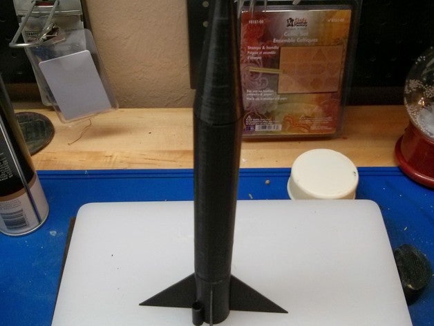 Modell-Rakete Fahrzeuge fliegende modellrakete 3D print model - Mito3D