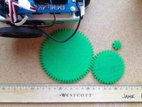 parametric cycloid gear parts 3d print model - Mito3D