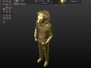 parka de león criaturas 3d print model - Mito3D