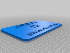 jaaklab de la tarjeta signos logotipos personalizado 3d print model - Mito3D