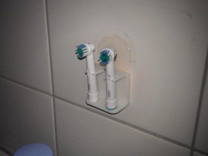 toothbrush holder bathroom hanger oralb 3d print model - Mito3D