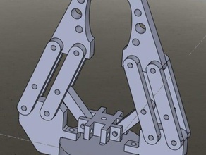 simple de robótica la garra 3d print model - Mito3D