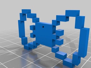 mi diseño a la medida de su ownpixel arte colgante joyería 3d print model - Mito3D