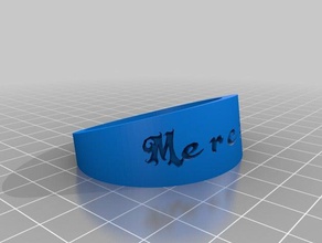il mio braccialetto personalizzato bracciali 3d print model - Mito3D