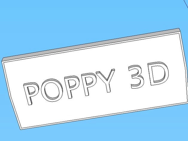 poppy 3d lens cover printing 3D print model - Mito3D