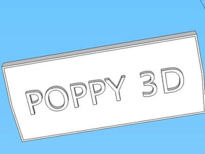 poppy 3d lens cover printing 3d print model - Mito3D