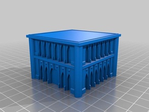 epic 40k edificio gotico piccolo i giocattoli giochi armageddon casa 3d print model - Mito3D