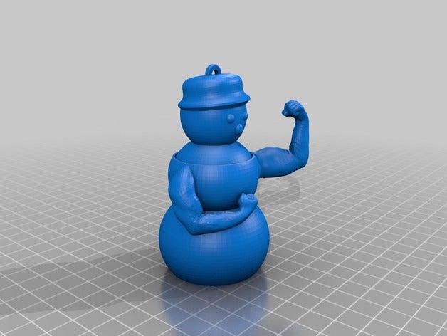 hercules bullige tanzenden Schneemann Kreaturen beefyarms 3D print model - Mito3D