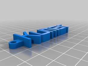kumar keychain organization customized 3d print model - Mito3D