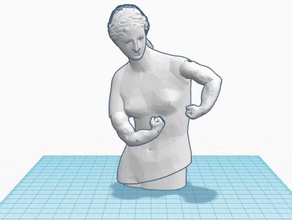 musculoso vênus esculturas beefyarms 3d print model - Mito3D