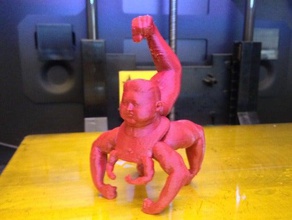extremamente musculoso líder criaturas beefyarms 3d print model - Mito3D