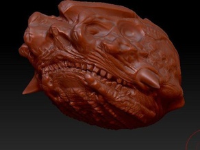 monsterhead Kreaturen 3d experiment high res in hoher Auflösung - Spielzeug zbrush 3d print model - Mito3D