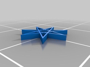 personalizable estrella polígono de matemáticas art personalizador heptagram pentáculo pentagrama polygram 3d print model - Mito3D
