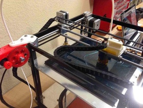 printable x-carriage qu-bd rxl e3d hotend printer parts 3d print model - Mito3D