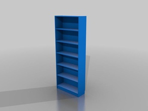 paramétrico de billy librería modelo muebles cnc ikea cortadora láser la madera contrachapada router estante estantes 3d print model - Mito3D