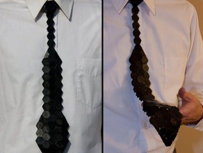 hex cravatta accessori abbigliamento moda 3d print model - Mito3D