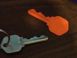 doppelten Schlüssel - Ersatz Teile carrara 3d print model - Mito3D