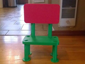 criança do tamanho de cadeira brinquedos jogos 3d print model - Mito3D