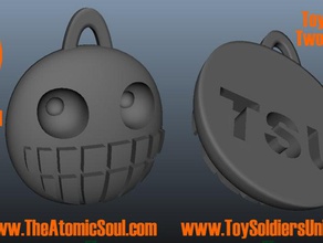 toy soldiers unite 3d soldier pendent jewelry atomic badge button soul theatomicsoul tsu 3d print model - Mito3D