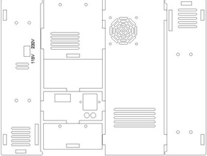 mendelmaxcom power supply case 12v 30a suppply 3d printer accessories 3d print model - Mito3D