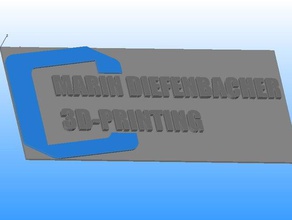 el logotipo de la empresa diefenbacher3dprintingde modelos 3d print model - Mito3D