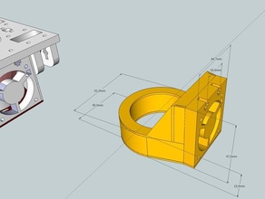 extrusora de ventilador refrigeración ventola repstrap 40mm 3d la impresora accesorios 3d print model - Mito3D