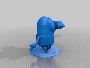 roket minion bak heykeller özelleştirilmiş 3d print model - Mito3D