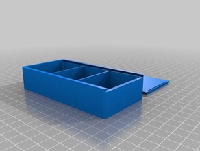 minha caixa personalizada deslizante superior 120x60x30 contentores 3d print model - Mito3D