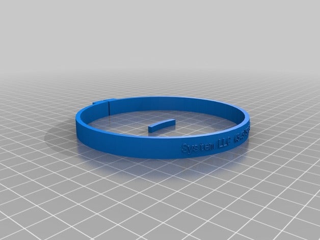 my customized fullypet collar text pets 3D print model - Mito3D