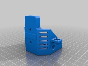 printrbot plus - polakium tipo de accionamiento directo extrusor la plataforma cubierta del ventilador 3d impresora partes 3d print model - Mito3D