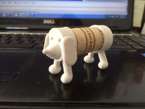 cork puppy toys games dog recycling 3d print model - Mito3D